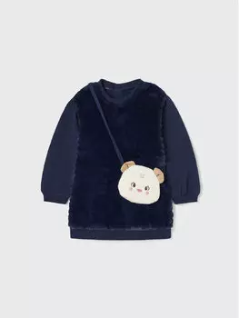 Платье на каждый день, стандартного кроя Mayoral, синий