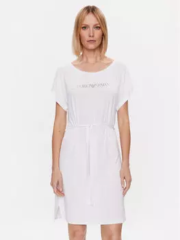 Платье на каждый день, стандартного кроя Emporio Armani, белый