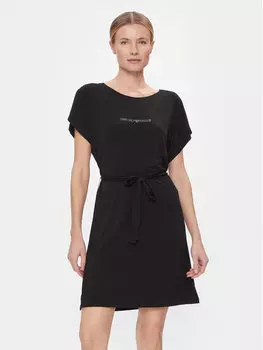Платье на каждый день, стандартного кроя Emporio Armani, черный
