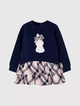 Платье на каждый день, стандартного кроя Mayoral, синий