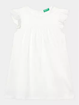 Платье на каждый день, стандартного кроя United Colors Of Benetton, белый