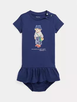 Платье на каждый день, стандартного кроя Polo Ralph Lauren, синий