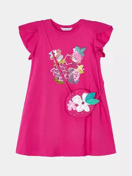 Платье на каждый день, стандартного кроя Mayoral, розовый