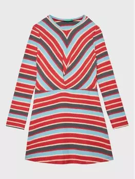 Платье на каждый день, стандартного кроя United Colors Of Benetton, красный