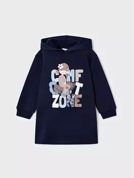 Платье на каждый день, стандартного кроя Mayoral, синий