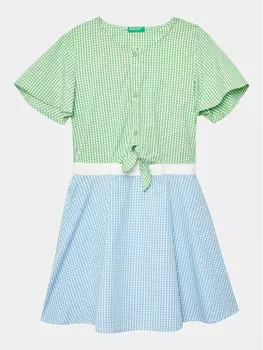 Платье на каждый день, стандартного кроя United Colors Of Benetton, мультиколор