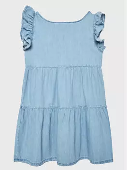 Платье на каждый день, стандартного кроя United Colors Of Benetton, синий