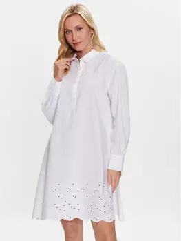 Платье на каждый день, стандартного кроя United Colors Of Benetton, белый