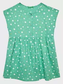 Платье на каждый день, стандартного кроя United Colors Of Benetton, зеленый