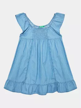 Платье на каждый день, стандартного кроя United Colors Of Benetton, синий