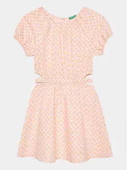 Платье на каждый день, стандартного кроя United Colors Of Benetton, оранжевый