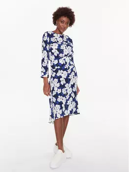Платье на каждый день, стандартного кроя United Colors Of Benetton, синий