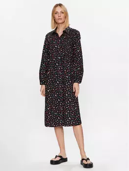 Платье на каждый день, стандартного кроя United Colors Of Benetton, черный