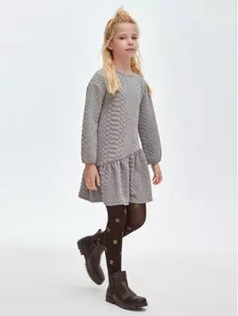 Платье на каждый день, стандартного кроя Mayoral, серый
