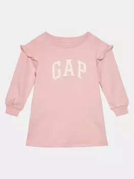 Платье на каждый день, стандартного кроя Gap, розовый