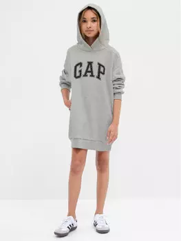 Платье на каждый день, стандартного кроя Gap, серый