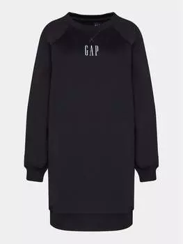 Платье на каждый день, стандартного кроя Gap, черный