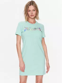Платье на каждый день, стандартного кроя Just Cavalli, зеленый