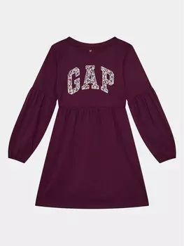 Платье на каждый день, стандартного кроя Gap, фиолетовый