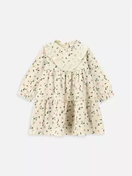 Платье на каждый день, стандартного кроя Coccodrillo, экрю