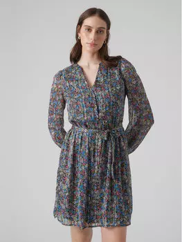 Платье на каждый день, стандартного кроя Vero Moda, мультиколор