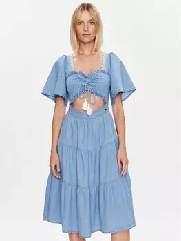 Платье на каждый день, стандартного кроя Pepe Jeans, синий