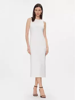 Платье на каждый день, стандартного кроя Max Mara Leisure, белый