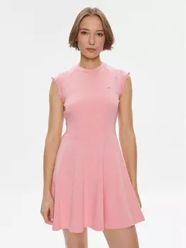 Платье на каждый день, стандартного кроя Tommy Jeans, розовый