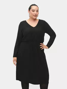 Платье на каждый день, стандартного кроя Zizzi, черный