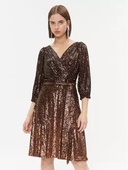 Платье на каждый день, стандартного кроя Dkny, коричневый