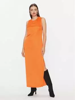 Платье на каждый день, стандартного кроя Samse Samse, оранжевый