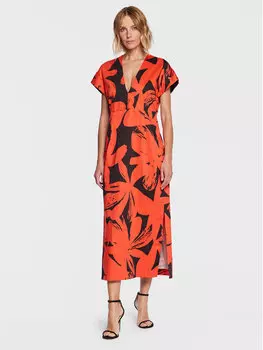 Платье на каждый день, стандартного кроя Liviana Conti, оранжевый