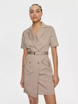 Платье на каждый день, стандартного кроя Fracomina, бежевый