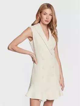 Платье на каждый день, стандартного кроя Silvian Heach, экрю