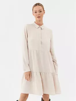 Платье на каждый день, стандартного кроя Vero Moda, бежевый