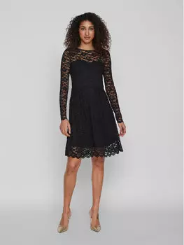 Платье на каждый день, стандартного кроя Vila, черный