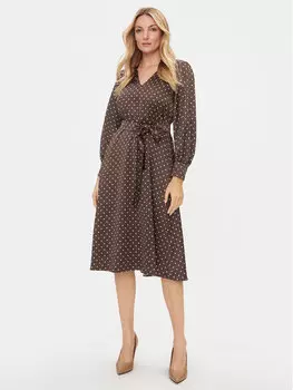 Платье на каждый день, стандартного кроя Marella, коричневый