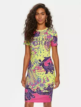 Платье на каждый день стандартного кроя Versace Jeans Couture, желтый