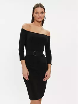 Платье на каждый день, стандартного кроя Norma Kamali, черный