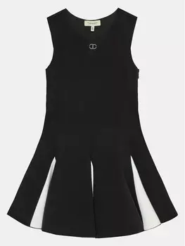 Платье на каждый день стандартного кроя Twinset, черный