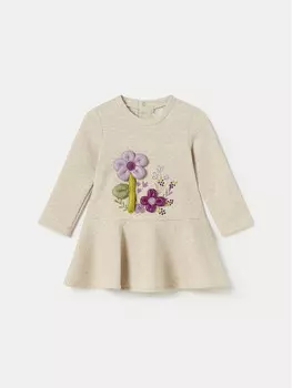 Платье на каждый день стандартного кроя Mayoral, бежевый