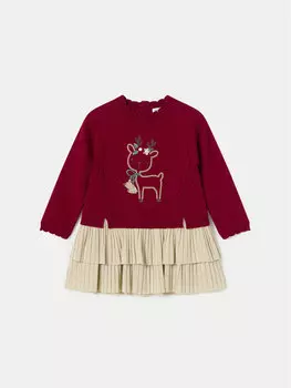 Платье на каждый день, стандартного кроя Mayoral, красный