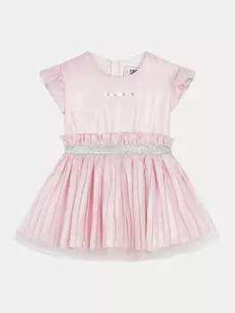Платье на каждый день, стандартного кроя Karl Lagerfeld Kids, розовый