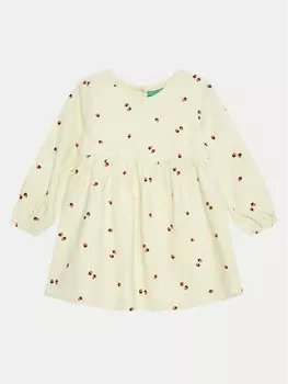 Платье на каждый день, стандартного кроя United Colors Of Benetton, бежевый