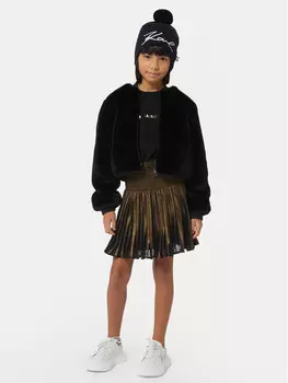 Платье на каждый день, стандартного кроя Karl Lagerfeld Kids, черный