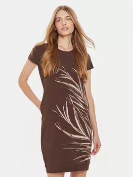 Платье на каждый день, стандартного кроя Tatuum, коричневый