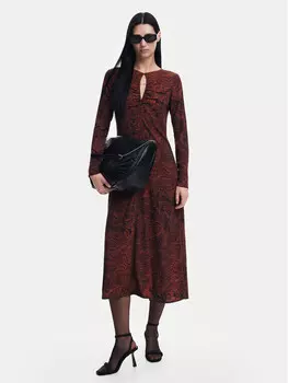 Платье на каждый день, стандартного кроя Desigual, коричневый
