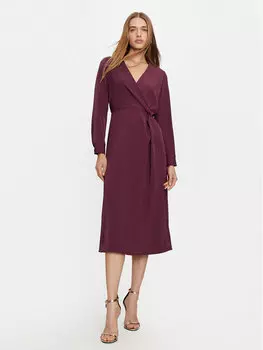 Платье на каждый день, стандартного кроя Haveone, красный