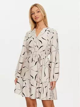 Платье на каждый день, стандартного кроя Vero Moda, бежевый