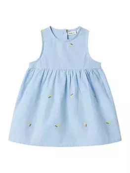 Платье на каждый день стандартный крой Derilla 13240054 Name It, голубой